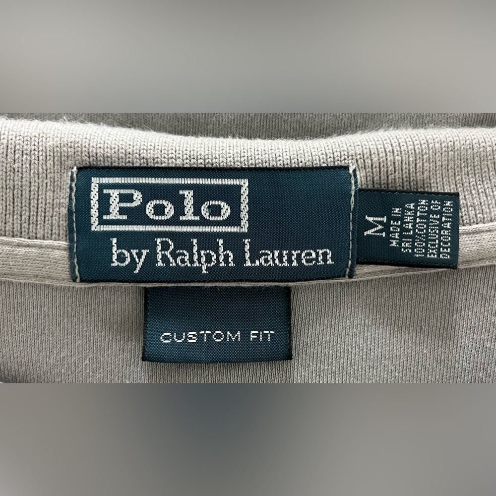 Polo Ralph Lauren Men's Taupe Polo Shirt, Medium - Picture 6 of 7